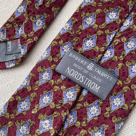 Robert Talbott Men Tie Fine Silk Necktie Classic Tie Made in the USA - Picture 7 of 9